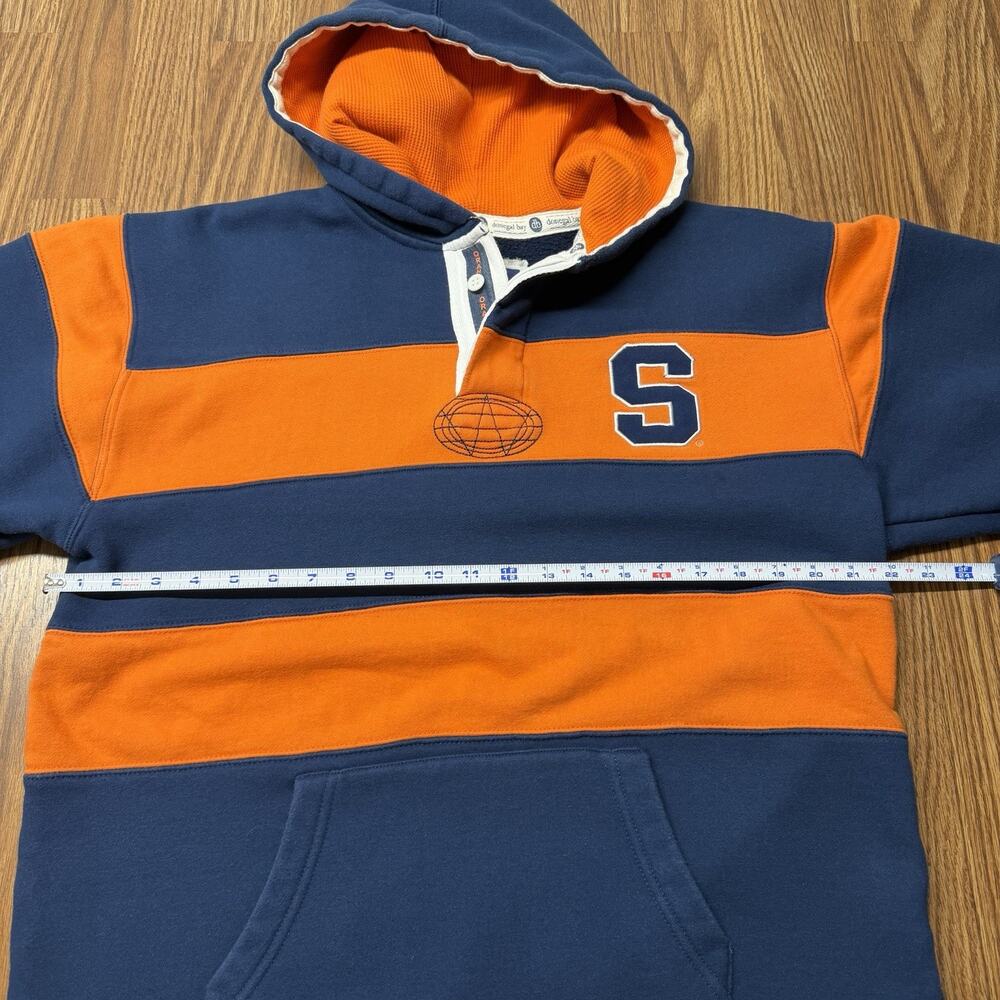 Donegal Bay Syracuse Orange Striped Pullover Hoodie Sweatshirt Blue/Orange L - Picture 6 of 6